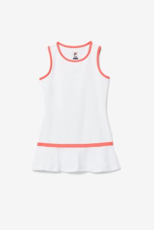 FILA Core Clothing White / Coral,Kids Tennis | CA.NFZVYC259